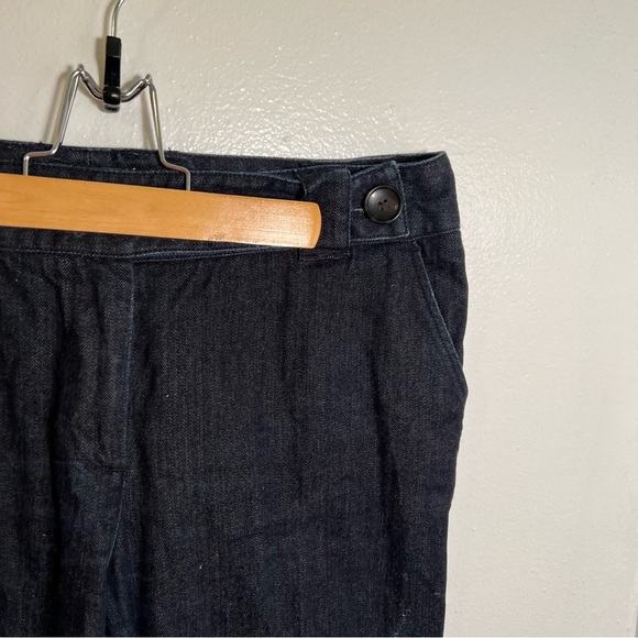 Vintage Talbots Trouser Jeans Dark Wash Wide Leg 12P - Picture 5 of 9